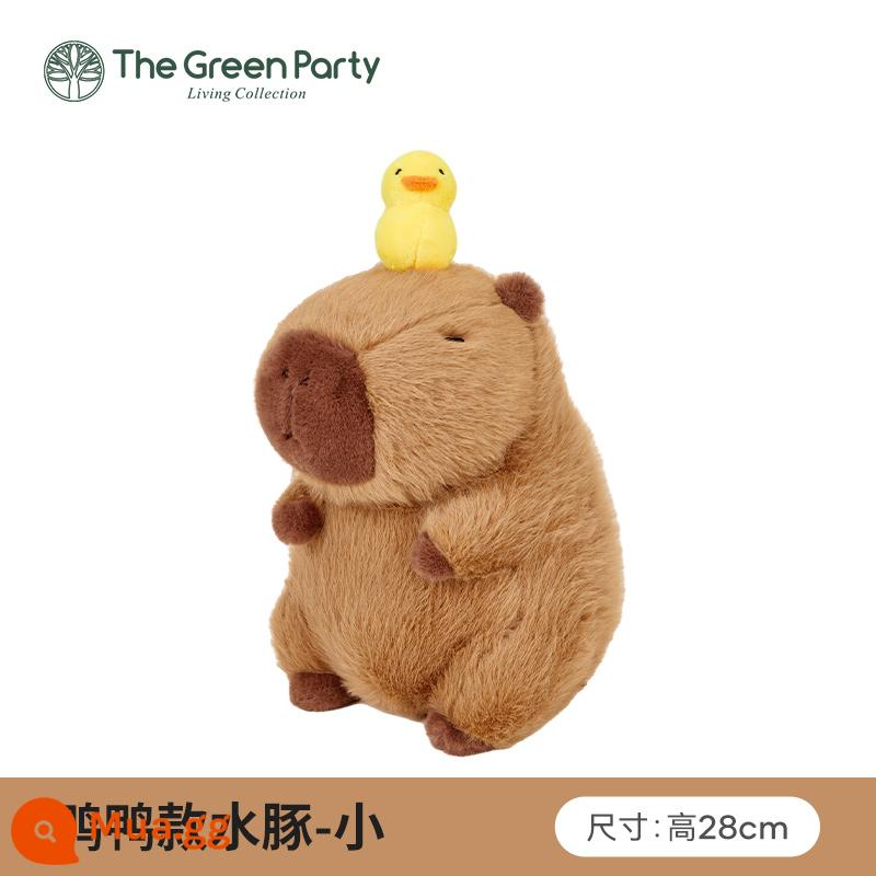 TheGreenParty chính hãng ngồi mini capybara sang trọng búp bê quà tặng Internet người nổi tiếng Búp bê Capibala - Mô hình con vịt nhỏ