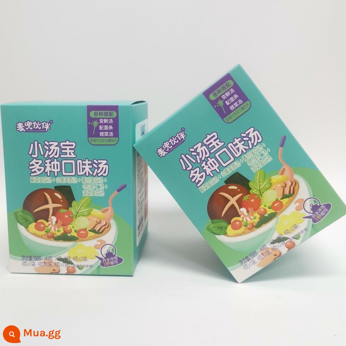 Đối tác McDull súp Xiaotangbao với nhiều hương vị khác nhau và nước đun sôi dinh dưỡng cân bằng trong 3 giây để pha 10 túi/hộp - Súp nhiều hương vị khác nhau của McDull Buddy