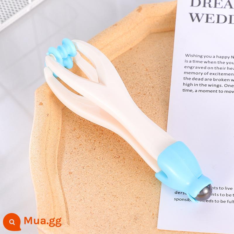 Ngón Tay Máy Mát Xa Tay Khớp Con Lăn Massage Tay Silicone Nhào Mỏng Chuột Truyện Tranh Tay Đa Năng Kẹp Tay - Mẫu hạt từ tính [xanh]