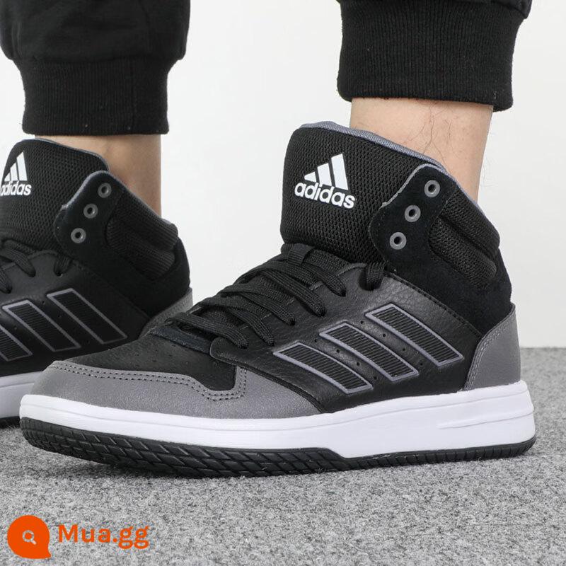 Giày thể thao nam adidas cao cấp hàng đầu chính hãng thu đông nam nhỏ màu trắng giày thể thao thường ngày nam - HQ2218/kiểu màu đen và xám/ống cao