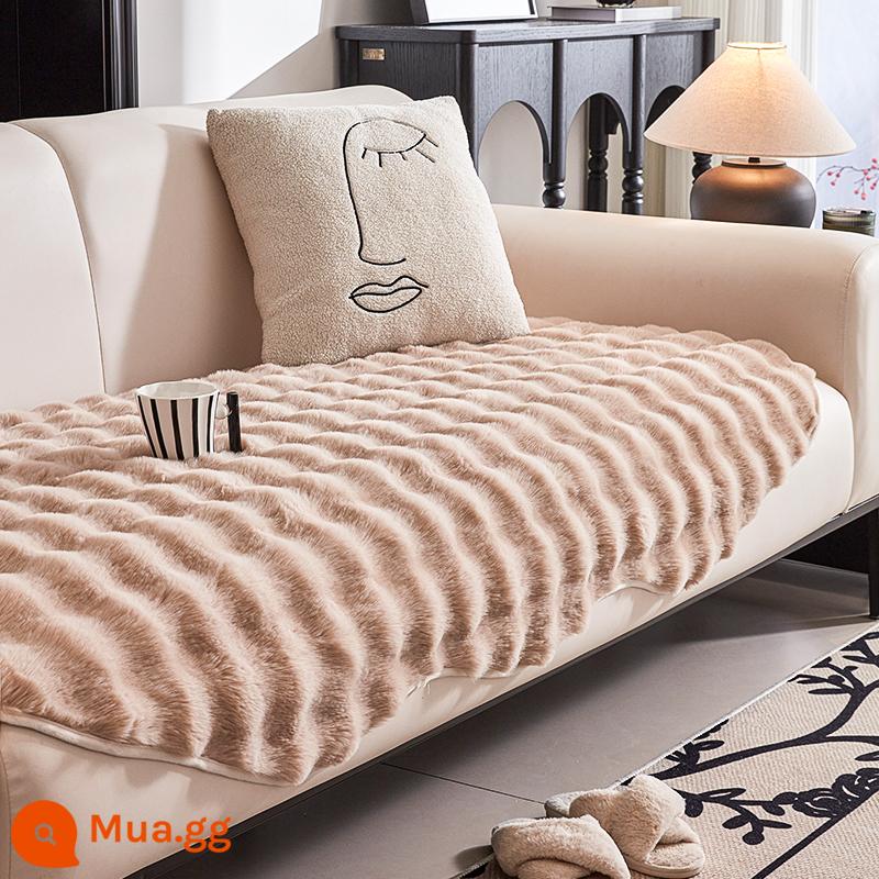 Đệm sofa sang trọng hình đặc biệt mùa thu đông Bắc Âu đơn giản không đều đệm sofa hình đặc biệt mùa đông bọc ghế sofa khăn vải - Lạc Đà Hình Dạng Đặc Biệt Bubble Velvet