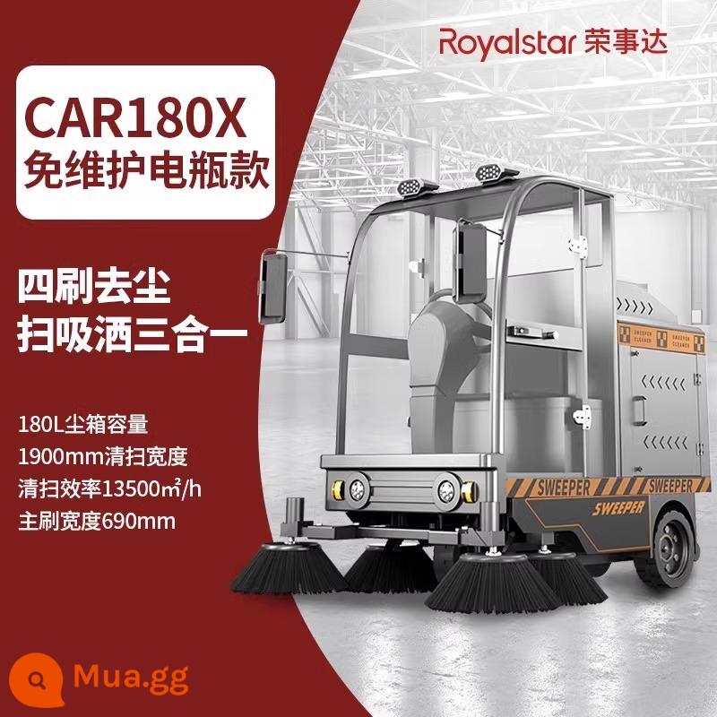 Nhà máy quét rác lái xe Rongshida xưởng công nghiệp máy quét đường thành phố máy quét rác - RS-CAR180X