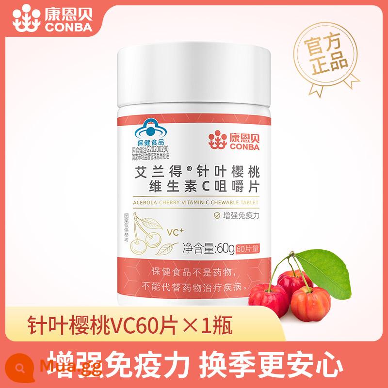 Viên nhai Conba Vitamin C VC100 viên bổ sung vitamin C cho người lớn chính hãng nhóm B VBVE dành cho nam và nữ - Acerola VC