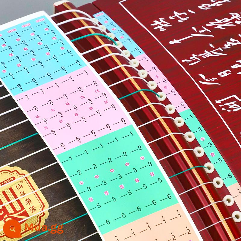 Dán âm vị Guzheng dán tỷ lệ ghi chú ký hiệu ngữ âm định vị nhãn dán logo ô tô đánh dấu chuỗi khu vực âm thanh đánh dấu 21 chuỗi số - Nhãn dán âm vị Guzheng [5 mục trên mỗi tờ]