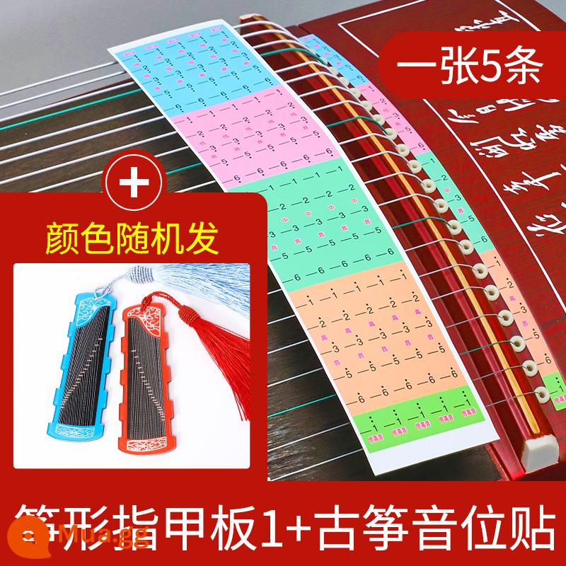 Dán âm vị Guzheng dán tỷ lệ ghi chú ký hiệu ngữ âm định vị nhãn dán logo ô tô đánh dấu chuỗi khu vực âm thanh đánh dấu 21 chuỗi số - Miếng dán âm vị Guzheng + Tấm móng hình chữ Zheng 1