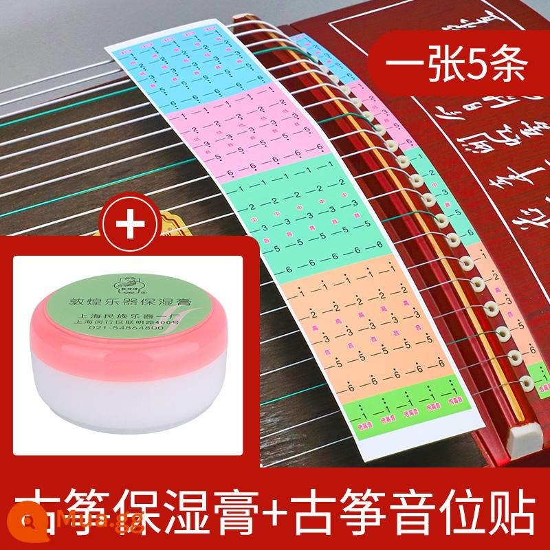 Dán âm vị Guzheng dán tỷ lệ ghi chú ký hiệu ngữ âm định vị nhãn dán logo ô tô đánh dấu chuỗi khu vực âm thanh đánh dấu 21 chuỗi số - Nhãn dán âm vị Guzheng + Kem dưỡng ẩm Đôn Hoàng 1