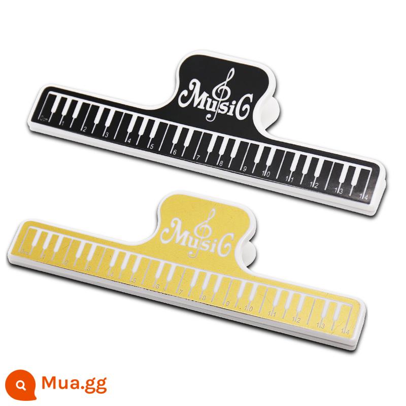 Đoạn nhạc piano sheet nhạc clip note note piano book clip sheet nhạc clip kéo dài thô - Kẹp chung*2 (đen + nâu)