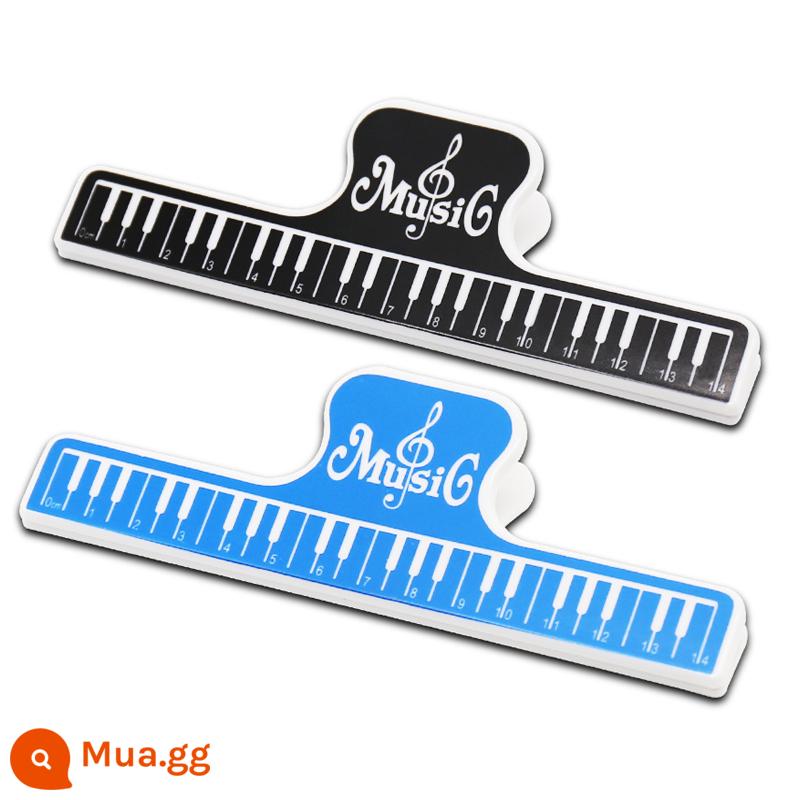 Đoạn nhạc piano sheet nhạc clip note note piano book clip sheet nhạc clip kéo dài thô - Kẹp chung*2 (đen + xanh)