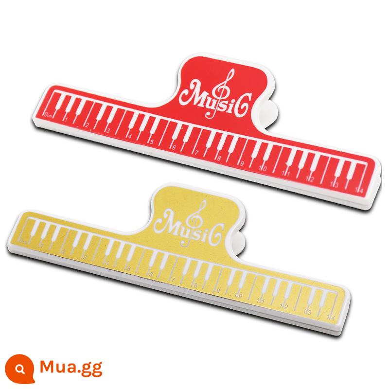 Đoạn nhạc piano sheet nhạc clip note note piano book clip sheet nhạc clip kéo dài thô - Kẹp chung*2 (đỏ + nâu)