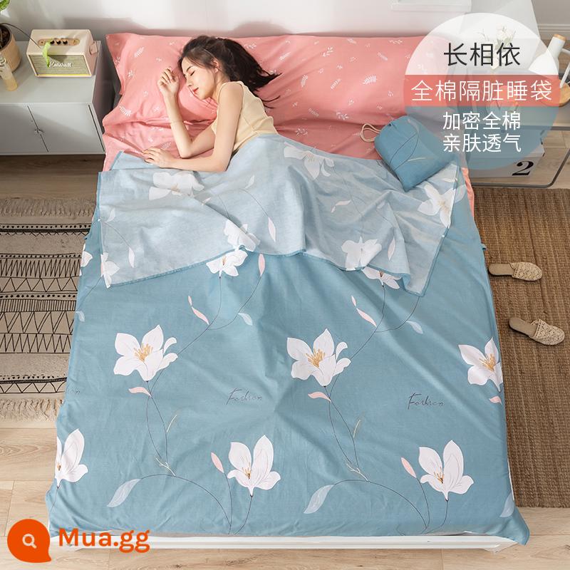 Cotton Khách Sạn Túi Ngủ Bẩn Người Lớn Di Động Tấm Du Lịch Đơn Và Đôi Vỏ Chăn Cotton Nguyên Chất Du Lịch Khách Sạn Hiện Vật - phụ thuộc vào nhau