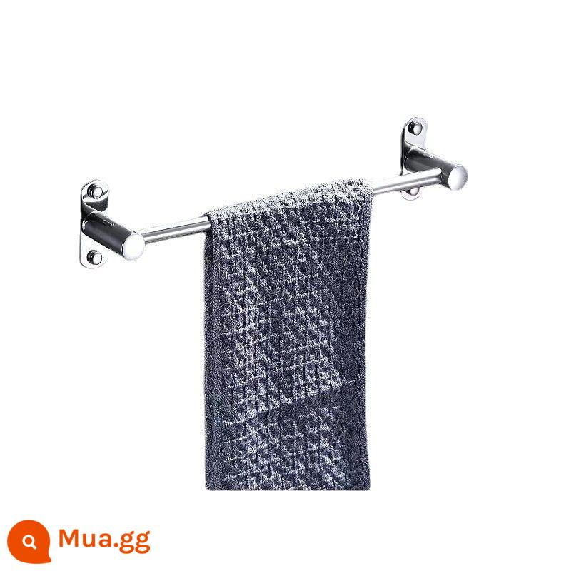 Giá treo khăn inox 304 không đục lỗ đơn cực giá treo khăn phòng tắm gia đình giá treo khăn mở rộng đơn giản và hiện đại - Inox 201 bạc [60cm]