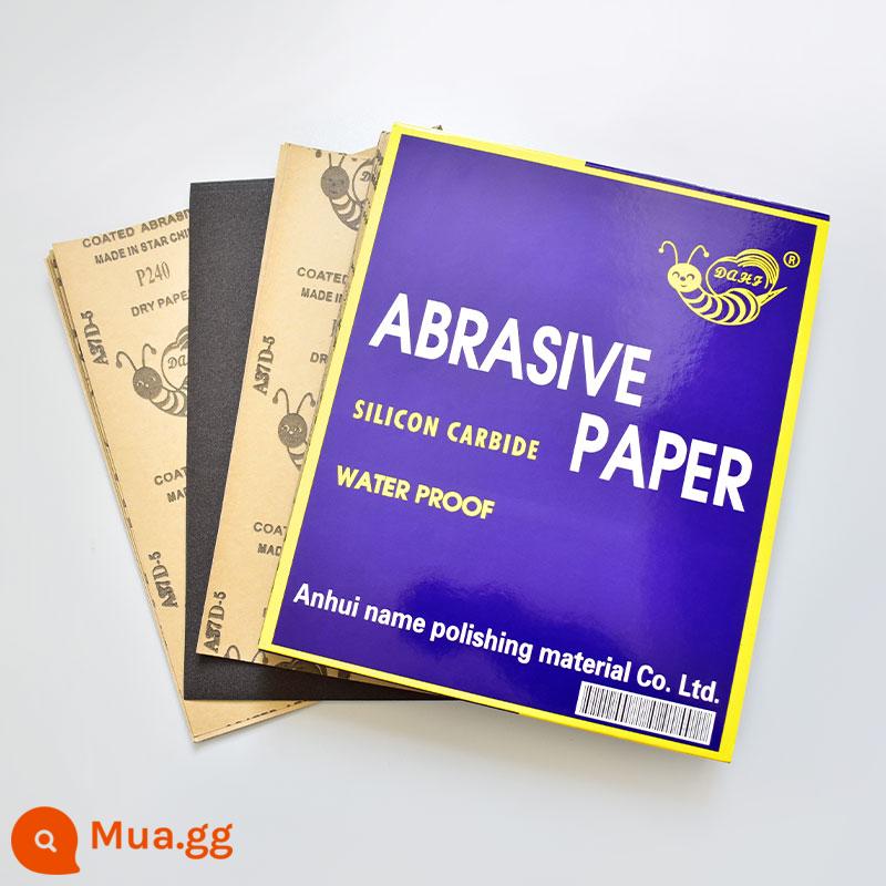 Giấy nhám nước 60-10000 lưới đánh bóng giấy nhám nước khô và nước giấy nhám kép giấy nhám ô tô 2000 - 5 tấm cát nước lưới 360