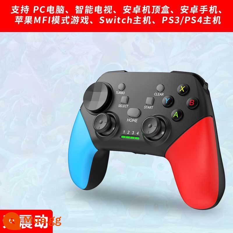 Thích hợp cho bộ điều khiển Nintendo Switch Bộ điều khiển trò chơi bluetooth không dây chuyên nghiệp ns dây sạc rung somatosensory bùng nổ máy tính pc chuyến đi đôi oled nội địa săn quái vật phiên bản tiếng Nhật NS máy bay phản lực gốc 3 - Đen đỏ xanh [không rung]