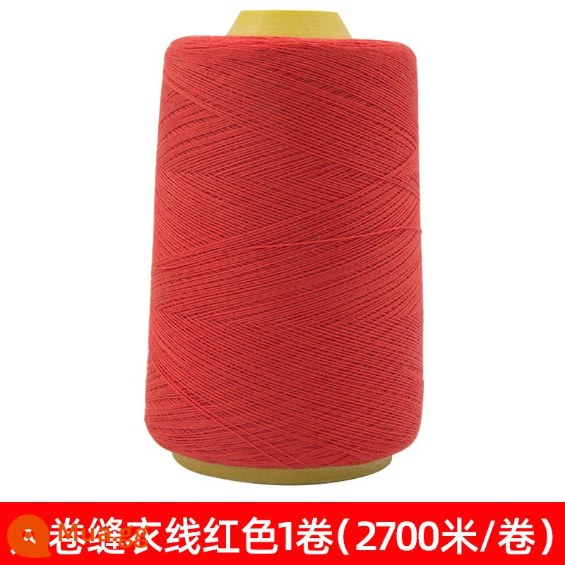 Hộ gia đình polyester fiber thread đường may thủ công đường chỉ may đường chỉ đen đường chỉ trắng bộ kim chỉ cuộn nhỏ đường chỉ may 402 đường chỉ may tay màu đỏ - 1 cuộn chỉ lớn màu đỏ (2700m/cuộn) - Mua 2 cuộn tặng bộ kim chỉ