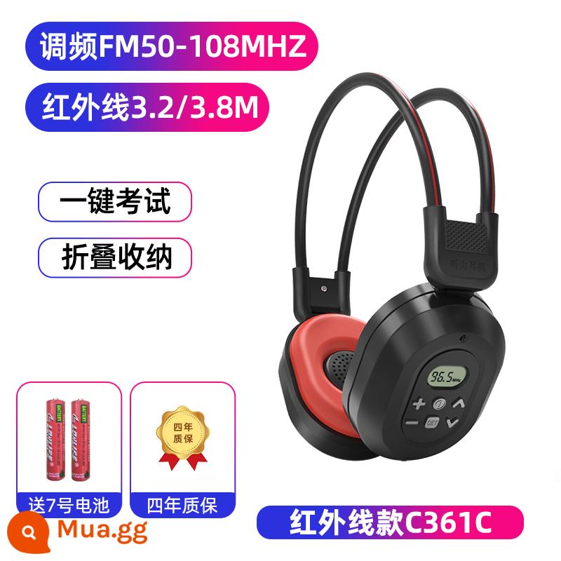 Tai nghe Eben English Level 4 và 6 Level 4 FM Bluetooth 46 Level Chuyên Luyện Thi Đại Học Chuyên Dụng - Phiên bản hồng ngoại C361C [FM + hồng ngoại 3,2M/3,8M + pin]