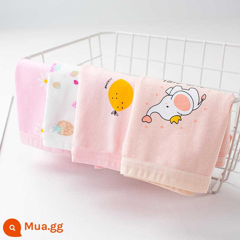 Đồ lót trẻ em gái boxer cotton trẻ em trẻ em quần đùi trẻ em không kẹp PP trong mùa hè trẻ em lớn - Strawberry Elf (gói giá trị 4+2 chất lượng tương tự) - 6 miếng