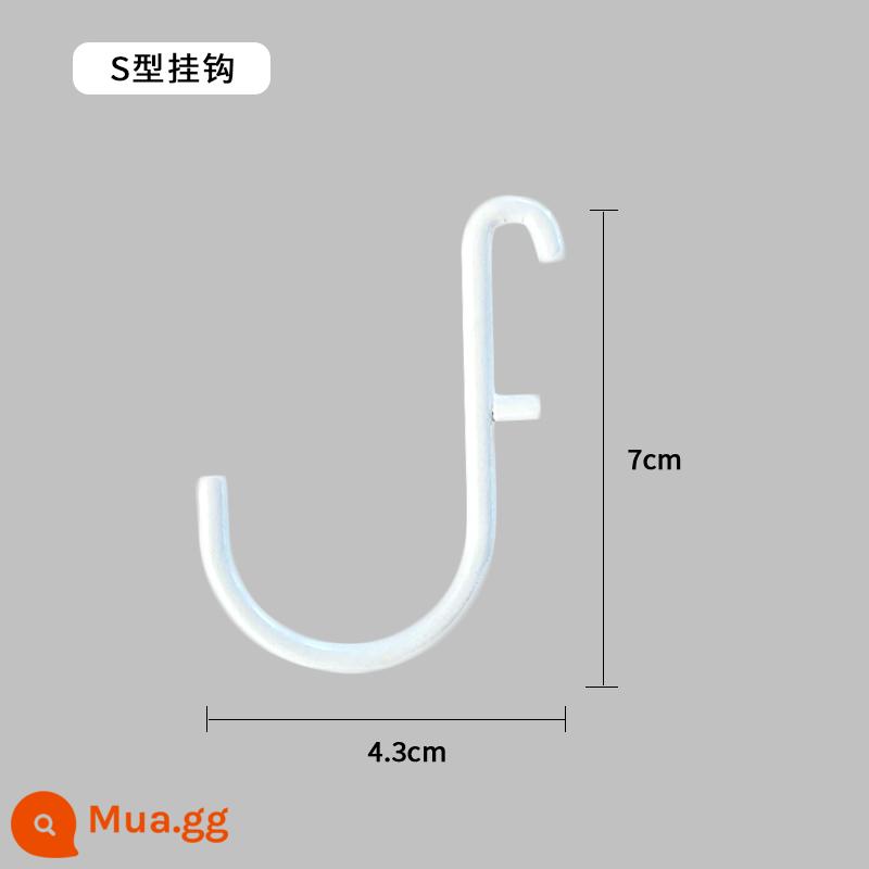 Lỗ-miễn phí bảng lỗ tường đa chức năng lưu trữ kệ nhà bếp gia vị giá nhà tắm giá treo tường hộ gia đình dao chủ - Móc vừa màu trắng 3 cái/gói