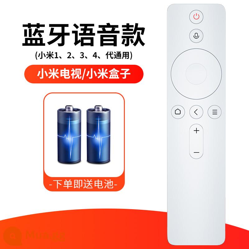 Thích hợp cho hộp điều khiển từ xa Xiaomi TV, hộp set-top phổ thông hồng ngoại phổ thông Bluetooth, máy chiếu giọng nói - [Giọng Bluetooth trắng] Điều khiển từ xa Xiaomi