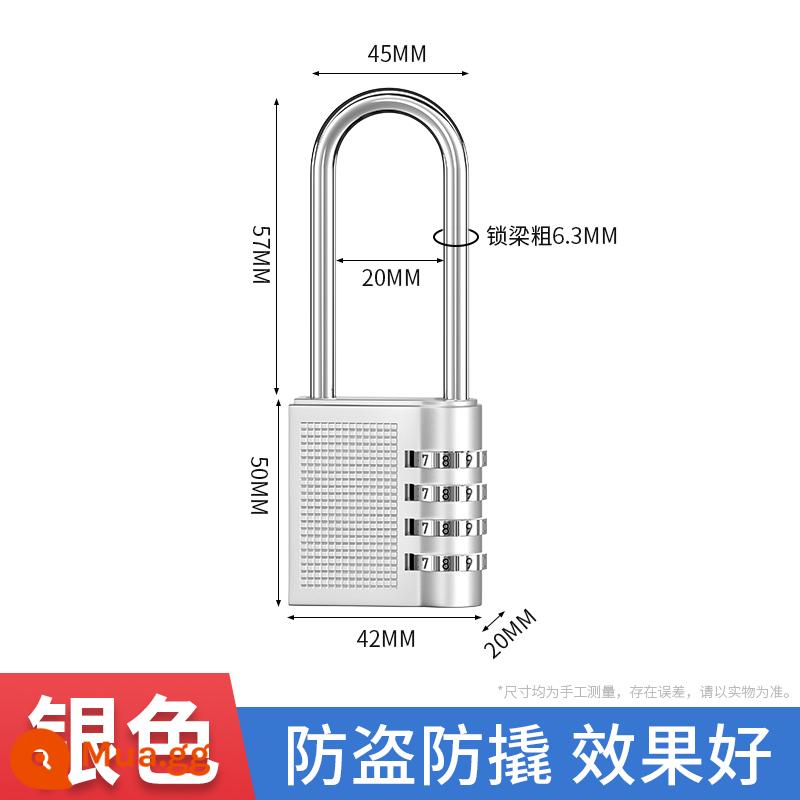 Kết hợp kim loại khóa ổ khóa nhỏ khóa chống trộm hành lý nhà tủ khóa mini khóa chìa khóa bộ khóa Daquan - Tia lớn-Dài-Bạc