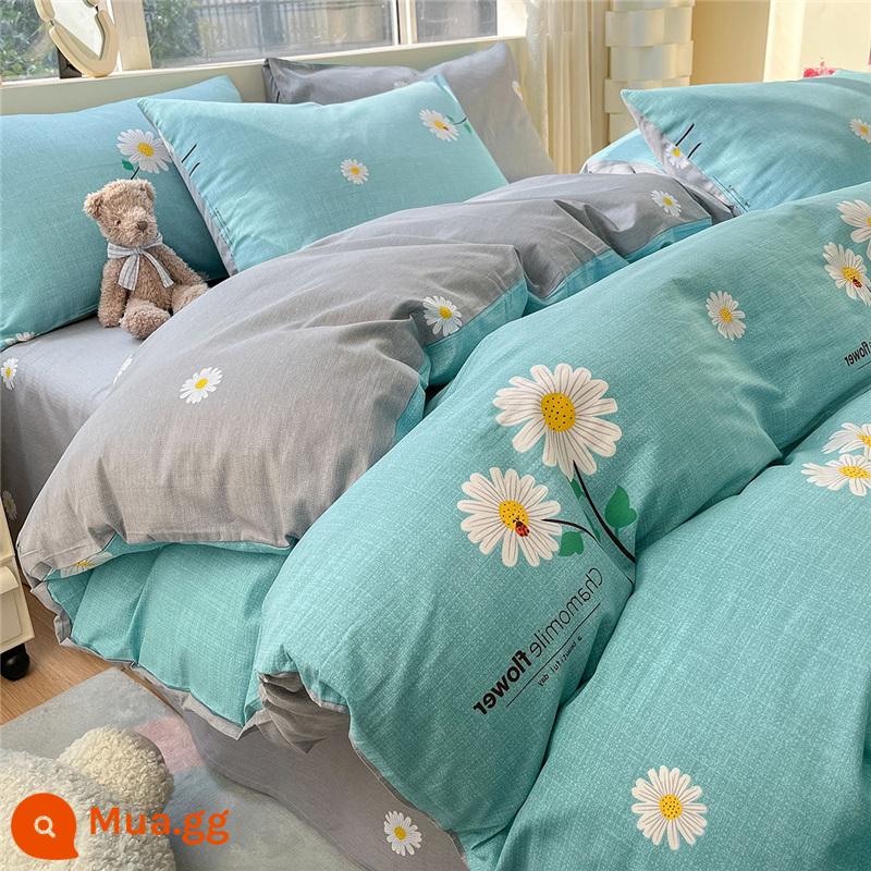 ins bông nguyên chất quilt cover mảnh duy nhất 100 bông quilt cover lõi chăn bìa ký túc xá 150x200 tấm bìa chăn 200x230 - Ngôn ngữ hoa [100% cotton chải kỹ]