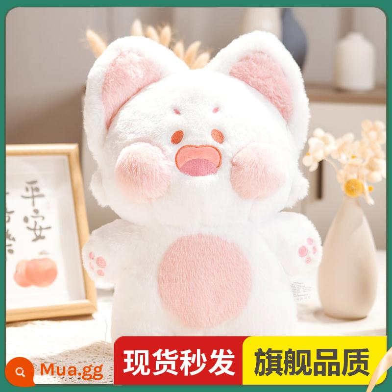 Dudu Meow Chính Hãng Chính Hãng Esther Factory Doll Sang Trọng Đồ Chơi Internet Người Nổi Tiếng Món Quà Sinh Nhật Búp Bê Lớn Búp Bê Mèo - [46cm❤Chất lượng hàng đầu] Hồng trắng-Dudu Meow