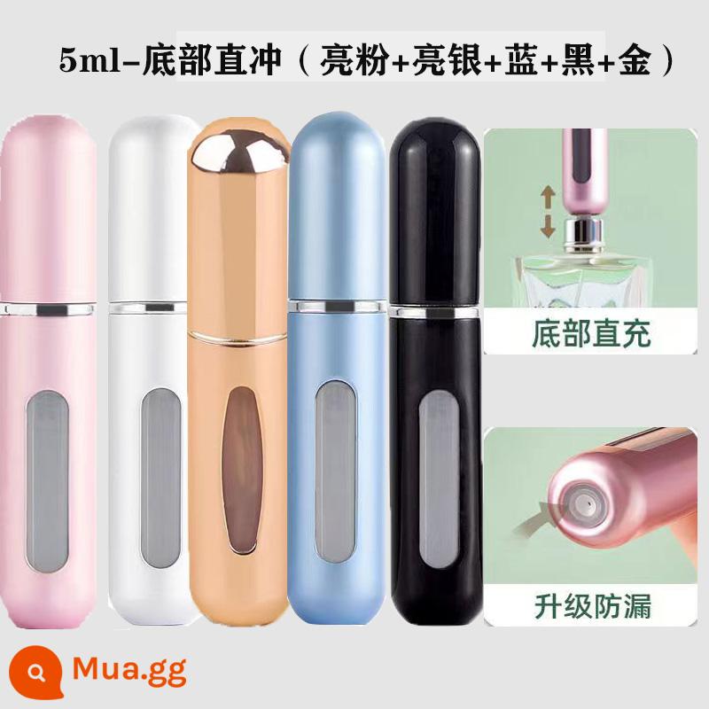 5Ml Nước Hoa Đáy Làm Đầy Cao Cấp Di Động Báo Chí Xịt Nhỏ Bình Xịt Bình Rỗng Gói Dùng Thử Hộp Đựng - Màu sắc ngẫu nhiên [trực tiếp từ dưới lên]