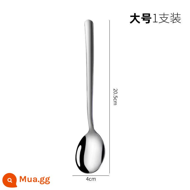 Thìa Inox 304 Tay Cầm Dài Hàn Quốc Hộ Gia Đình Làm Dày Bữa Ăn Trẻ Em Người Lớn Thìa Khuấy Muỗng Thìa Nhỏ - Thìa Hàn Quốc 410 [cỡ lớn]