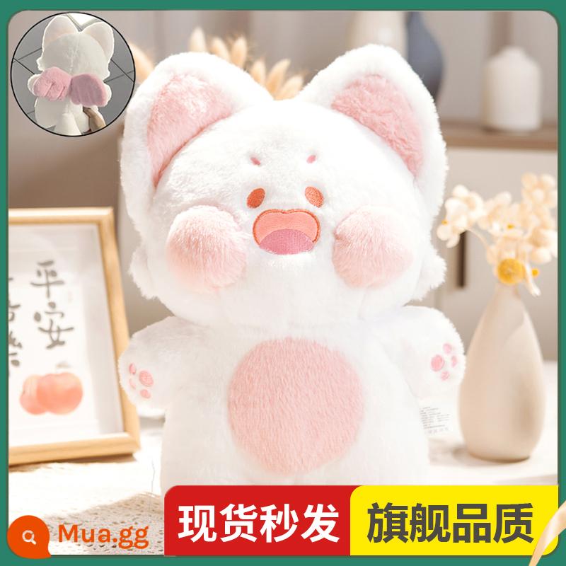 Dudu Meow Chính Hãng Chính Hãng Esther Factory Doll Sang Trọng Đồ Chơi Internet Người Nổi Tiếng Món Quà Sinh Nhật Búp Bê Lớn Búp Bê Mèo - [46cm❤Angel Phiên bản đặc biệt] Hồng trắng-Dudu Meow