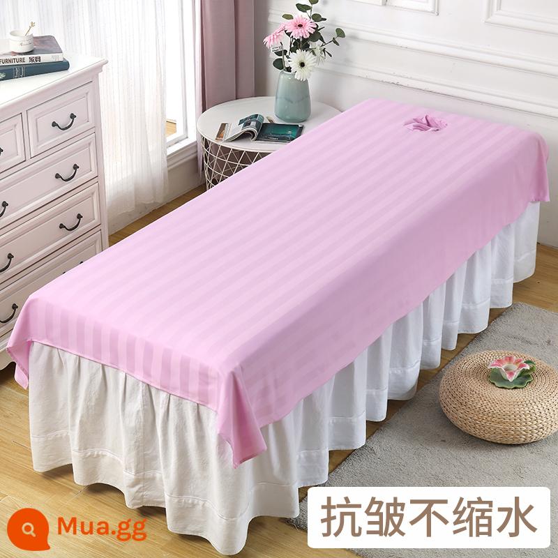 Ga trải giường làm đẹp dành cho thẩm mỹ viện, cotton trắng có lỗ, chống nhăn, giặt được, nhanh khô, massage massage SPA - Bông hồng được đánh bóng