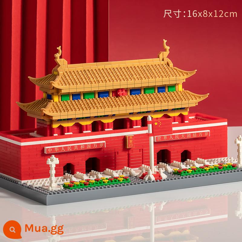 Thiên An Môn Độ Khó Cao Tương Thích Với Khối Xây Dựng Lego China Xếp Hình Khổng Lồ Đồ Chơi Lắp Ráp Cho Trẻ Em Quà Tặng Sinh Nhật - Ngói tráng men Thiên An Môn [1900 chiếc] Hộp màu