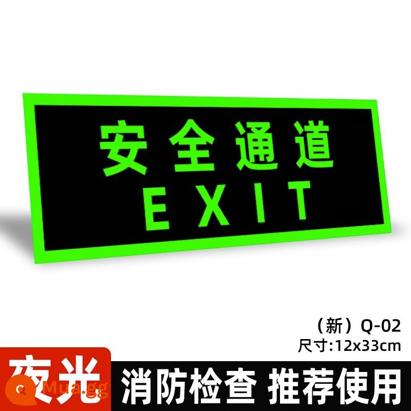 Biển báo thoát hiểm, biển báo cháy, miếng dán sàn lối thoát hiểm, miếng dán tường phát sáng cảnh báo, bước cẩn thận, biển bình chữa cháy, biển sơ tán, miếng dán cảnh báo cấm hút thuốc, bu lông - Kênh an toàn Q-02