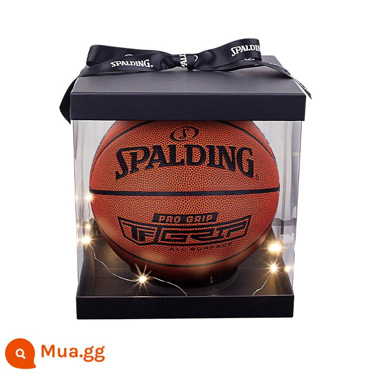 Dòng điều khiển Spalding TF-PRO chuyên nghiệp thực chiến trong nhà và ngoài trời quà tặng bóng rổ nam PU phổ thông - Hộp quà tặng 76-874Y5 [Quả bóng số 5], chưa lắp ráp và vận chuyển