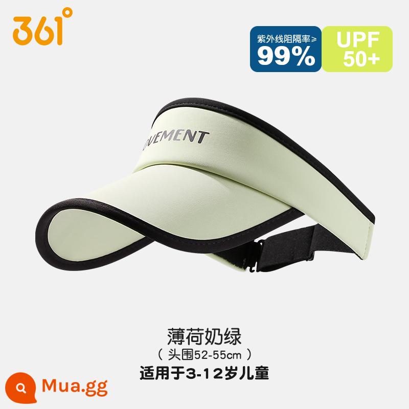 361 Trẻ Em Thể Thao Ngoài Trời Kem Chống Nắng Mũ Chống Nắng Mùa Hè Chống Tia UV Nam Nữ Che Mặt Mũ Chống Nắng Mũ Nón Cho Bé - Xanh bạc hà sữa [UPF 50+ Chống tia cực tím]