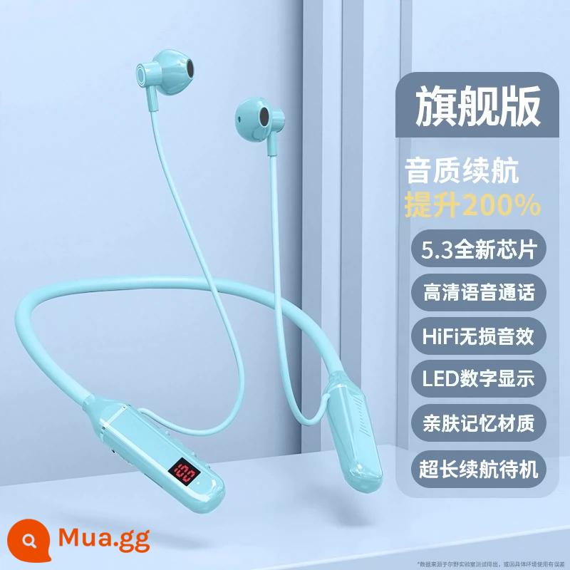 [Liu Genghong khuyến nghị cùng mẫu với thời lượng pin siêu dài] Tai nghe Bluetooth không dây thực sự thể thao 2023 kiểu đeo cổ mới - Phiên bản hàng đầu Tianhu Blue [Chất lượng âm thanh và thời lượng pin được cải thiện 200%★Chất lượng âm thanh không bị méo tiếng★Bảo hành 5 năm★Có thể lắp thẻ nhớ]