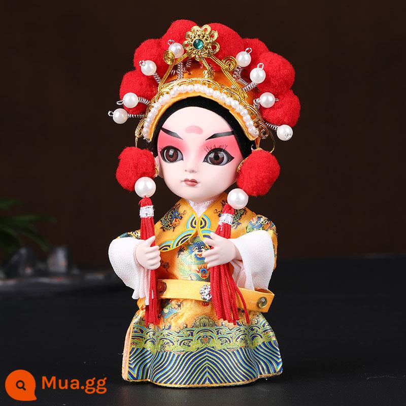 Giáo viên Cheng Peking Mặt nạ Kinh kịch Cũ Bắc Kinh Lưu niệm Người đàn ông bằng lụa Trang trí Búp bê nổi bật Búp bê đi nước ngoài làm quà tặng cho người nước ngoài - Đường Huyền Tông