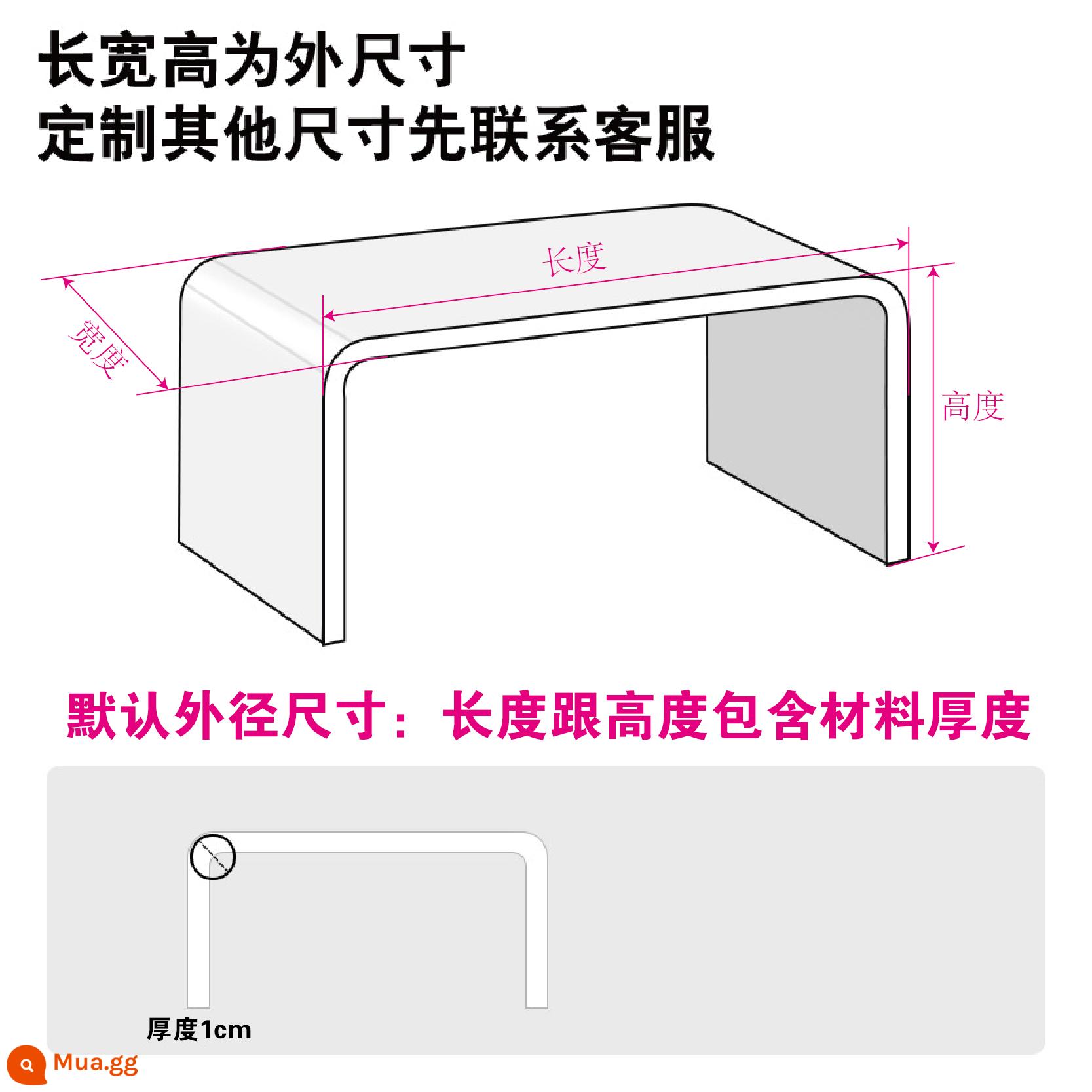 Acrylic hình chữ U có giá để đồ mẫu mù hộp trưng bày giá túi mỹ phẩm bảo quản kệ cao lớp vách ngăn - ♥♥Trong suốt dày 10mm♥♥