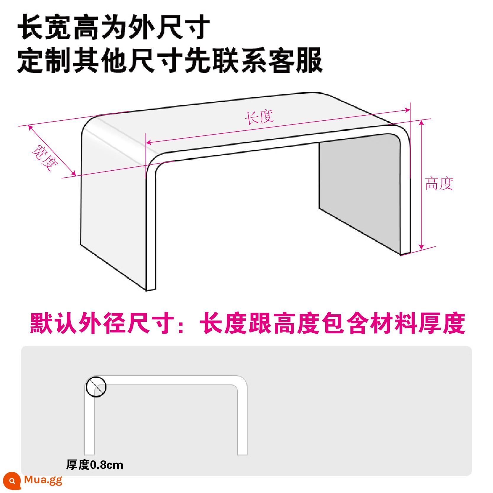 Acrylic hình chữ U có giá để đồ mẫu mù hộp trưng bày giá túi mỹ phẩm bảo quản kệ cao lớp vách ngăn - ♥♥Trong suốt dày 8mm♥♥