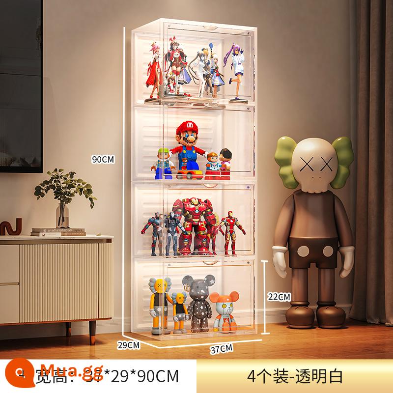 Mô Hình Lego Tủ Trưng Bày Đồ Chơi Khối Xây Dựng Giả Acrylic Lên Trong Suốt Hộp Bảo Quản Nhà Bộ Sưu Tập Kệ - 4 khung [thế hệ thứ hai có độ trong suốt cao] mẫu phổ biến ❤ Giảm giá trực tiếp 20 nhân dân tệ↓