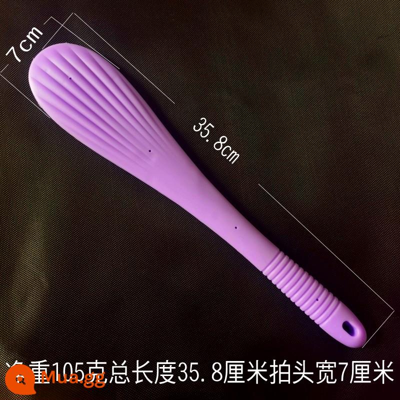 Ván silicone kinh tuyến, gậy massage, ván sha, búa, gậy tát lưng, sức khỏe lưng, ván cát, lòng bàn tay - 36 cm sò điệp silicon tích hợp màu tím