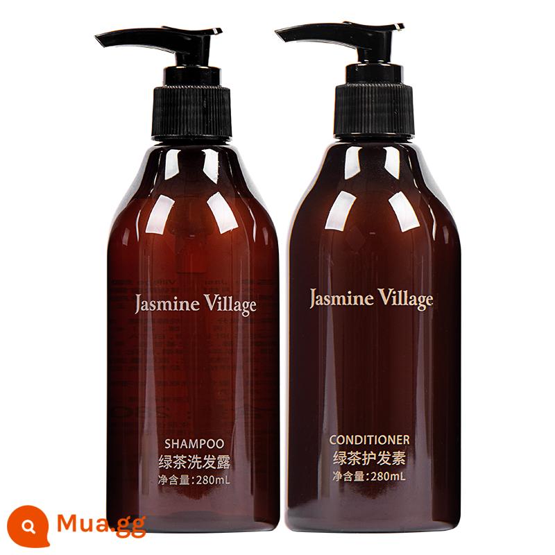 JasmineVillage Jasmine Town Dầu Gội Đầu Sữa Tắm Dầu Gội Chăm Sóc Tóc Refill Kiểm Soát Dầu Không Silicone - [Gói Giảm Giá] Dầu Gội + Dầu Xả