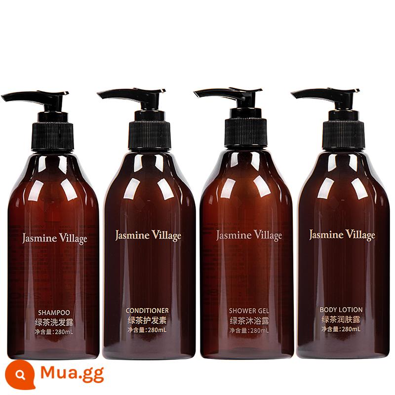 JasmineVillage Jasmine Town Dầu Gội Đầu Sữa Tắm Dầu Gội Chăm Sóc Tóc Refill Kiểm Soát Dầu Không Silicone - [Ưu Đãi Siêu Ưu Đãi] Dầu Gội + Dầu Xả + Sữa Tắm + Sữa Dưỡng Thể