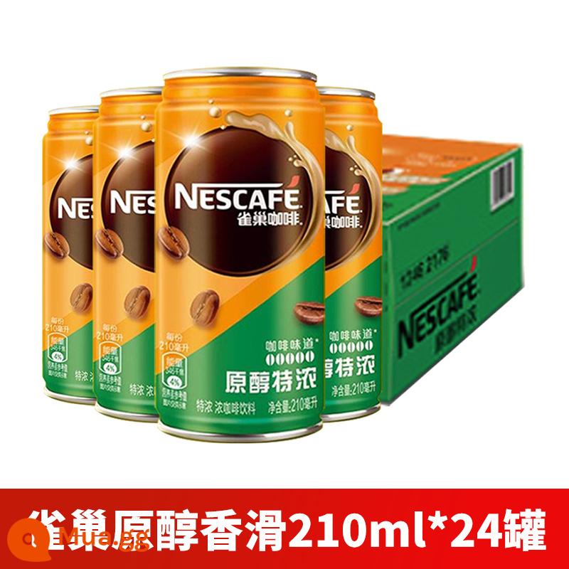 Cà phê pha sẵn Nestle 210ml*24 lon thơm mịn/cực đậm/thơm sảng khoái chống buồn ngủ cho học sinh thức khuya, thức khuya - Rượu nguyên chất đậm đặc 210ml*24 lon nguyên hộp