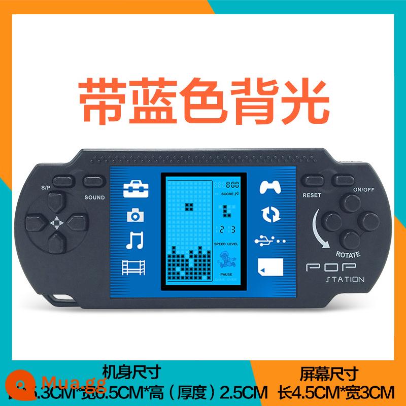 Mini Tetris Tay Cầm Chơi Game Trẻ Em Học Sinh Cổ Điển Hoài Cổ Xếp Hình Nhỏ Chơi Game Cầm Tay - Sự xuất hiện của PSP lớn màu đen có đèn chiếu có thể chơi vào ban đêm khi tắt đèn