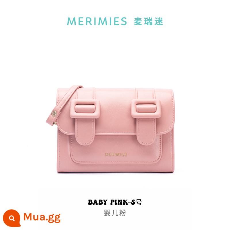 Size S merimies Mai Rui Fan Thái Lan Túi Cambridge Cherry Palette Series Túi Vuông Nhỏ Túi Messenger Túi Nữ - Size S-Baby Pink-Oil Wax Pattern |