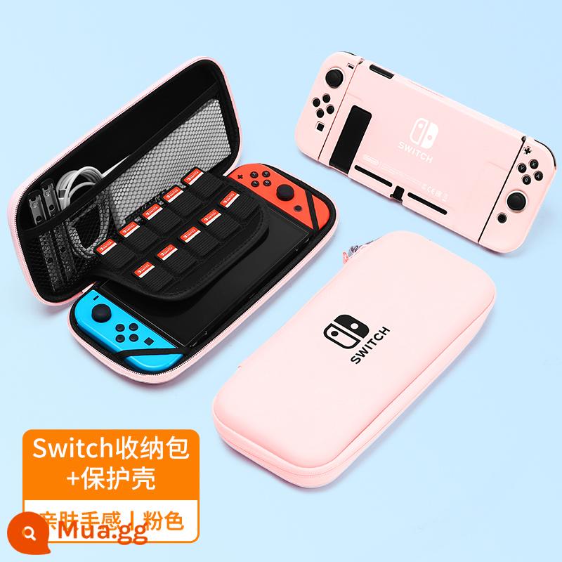 Chính hãng chính hãng Nintendo Switch vỏ bảo vệ tay cầm switcholed nắp plug-in cơ sở vỏ cứng máy trò chơi ns màn hình oled trong suốt vỏ silicon mềm vỏ silicon miếng dán túi lưu trữ phụ kiện mềm - Màu hồng Sakura √ switch vỏ thân thiện với da nguyên bản √ túi đựng ☆ màng miễn phí √ nắp