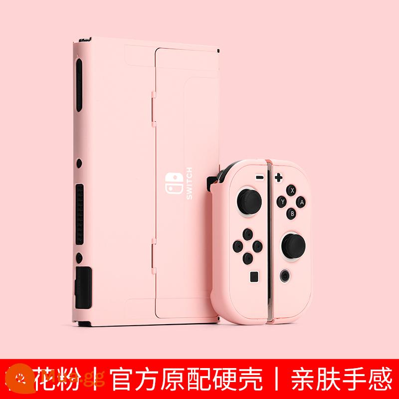 Chính hãng chính hãng Nintendo Switch vỏ bảo vệ tay cầm switcholed nắp plug-in cơ sở vỏ cứng máy trò chơi ns màn hình oled trong suốt vỏ silicon mềm vỏ silicon miếng dán túi lưu trữ phụ kiện mềm - Màu hồng Sakura√vỏ thân thiện với da nguyên bản được chuyển đổi☆không có màng√nắp