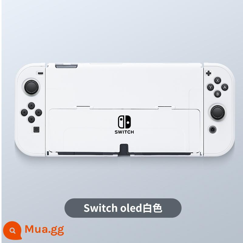 Chính hãng chính hãng Nintendo Switch vỏ bảo vệ tay cầm switcholed nắp plug-in cơ sở vỏ cứng máy trò chơi ns màn hình oled trong suốt vỏ silicon mềm vỏ silicon miếng dán túi lưu trữ phụ kiện mềm - Màu trắng √ Vỏ thân thiện với da nguyên bản được chuyển đổi ☆ không có màng + nắp