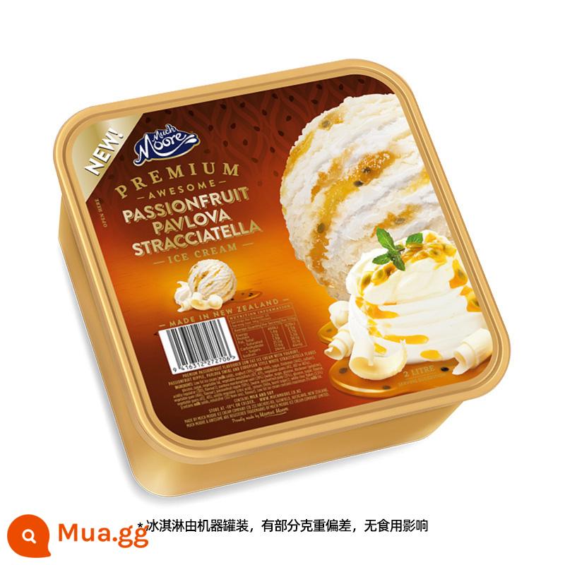 Kem sữa tươi Maggie Moore nhập khẩu từ New Zealand kem bồn cực lớn kem vani kem socola - Sữa chua chanh dây [Có hạt chanh dây] (1kg)