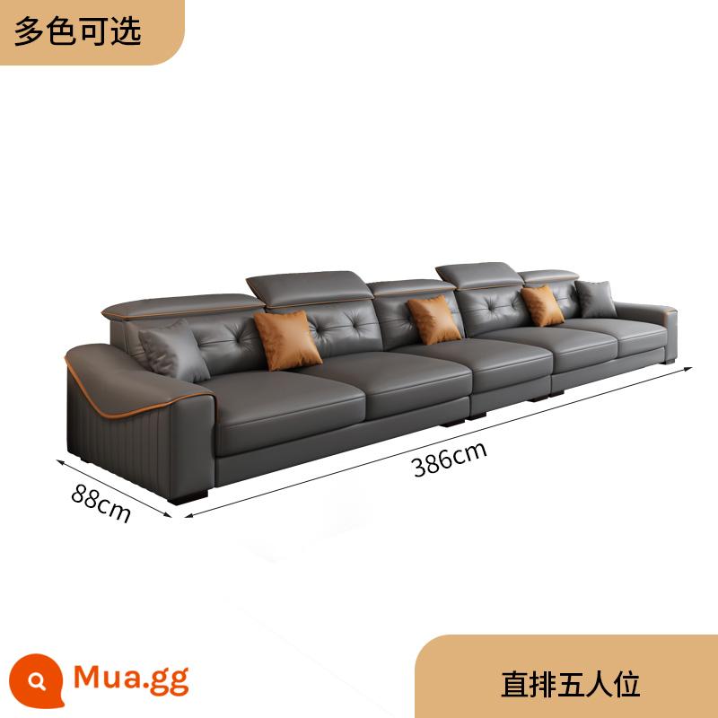 Công nghệ sofa vải Bắc Âu hiện đại tối giản phòng khách ánh sáng sang trọng căn hộ lớn nhỏ kết hợp ghế sofa cao su đơn giản - Chỗ ngồi thẳng hàng rộng 3,86m cho năm người