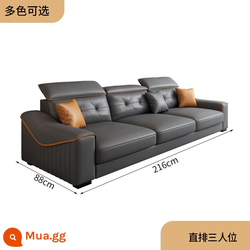 Công nghệ sofa vải Bắc Âu hiện đại tối giản phòng khách ánh sáng sang trọng căn hộ lớn nhỏ kết hợp ghế sofa cao su đơn giản - 2,16 mét thẳng đến ba nơi